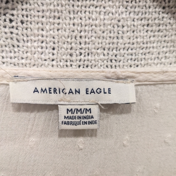 American Eagle Peasant Blouse Size M - Picture 2 of 4
